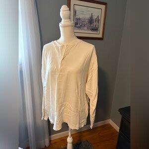 United Colors Of Benetton Off-White Long Sleeve Henley